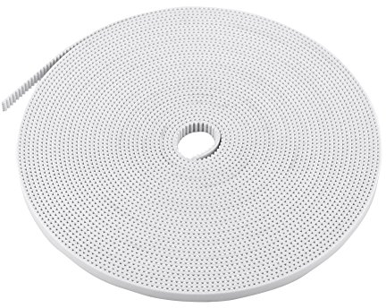 10M Zahnriemen, weißer offener Zahnriemen, Breite 6 mm, PU mit Stahlkernen für 3D-Drucker-Genauigkeitszubehör