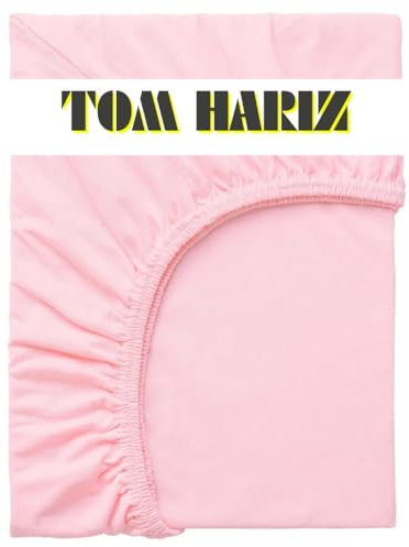 Drap-Housse Doux avec Bonnet 30cm -Doux, Résistant, Anti-Plis, Élastique Tour pour Matelas Épais (Rose, 160X200 cm)
