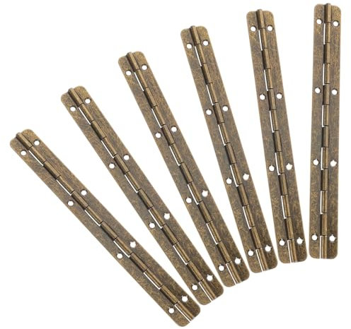 JECOMPRIS 6piezas Bisagras Metálicas Resistentes y Decorativas Para Cajas De Joyería y Piano Fácil Instalación