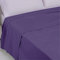 LARA MORADA - Lenzuolo Sopra Singolo, 100% Cotone, Made In Italy, Tinta Unita, Per Letto 1 Posto, 150X290 cm, Viola