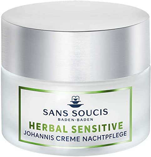 Sans Soucis reichhaltige Johannis Nachtcreme 50 ml A – Hautpflege Feuchtigkeitscreme für trockene und empfindliche Haut Herbal Sensitive