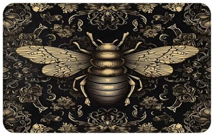 Mexpekil Door Mat Bee Animal Front Doormat for Outside Entrance Patio Porch, Floor Mat Entrance for Indoor Bedroom Bathroom Kitchen Home Decorative