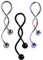 AOKWAWALIY 3st Bauchnabelring Drehen Ohrschmuck Körperpiercing-schmuck Bauch Dekoration Baumelnder Bauchring Durchdringendes Dekor Ohrring-schmuck Spiralförmiger Bauchring Rostfreier Stahl