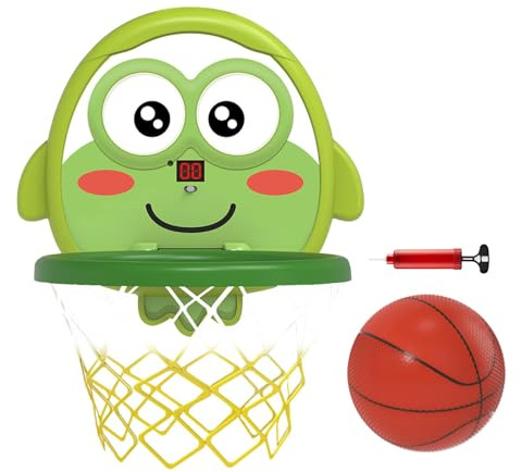 Basketballspielzeug, Badespielzeug, Basketballreifen mit Saugnapf, Basketball-Set mit Saugnapf für Kinder, Badespielzeug in hellen Farben, für Ostern, Kindertag, Geburtstag und