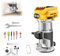 Cordless Router Compatible with Dewalt 20V Battery, 33000 RPM Brushless Wood Trimmer with 6 Speed, Palm Router Power Routers Tool for Wood Laminate Flooring(NO Battery)
