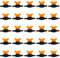 VooGenzek 25 Piezas Válvula de Control de Púas de Riego, Válvula de cierre de Lengüeta de Riego por Goteo, Mini Válvula para 4/7mm Riego de Manguera Válvula de Control de Flujo de Agua de Púas