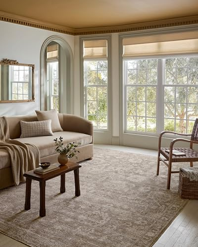 Loloi Magnolia Home by Joanna Gaines Pace Collection PAC-03 Taupe/Wheat 7'-10 x 10' Area Rug
