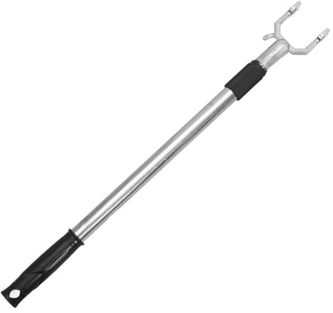 HEALEEP Fourche À Vêtements Crochet pour Placard Barre De Préhension Tige Télescopique pour Suspendre Le Linge Sec De Suspension pour Vêtements Grand Modèle Acier Inoxydable