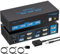 AILVLVNG 4K120Hz HDMI KVM Switch 2 Monitors 2 Computers 8K@60Hz USB 3.0 KVM Switches for 2 Computers Share Dual Monitor and 4 USB Devices with DC 12V/1A Power Adapter and Wired Controller