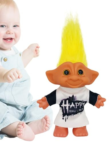 Genérico Troll-Spielzeug, Weihnachts-Actionfiguren, dekorative Schreibtischdekoration, festliche Dekoration, Retro-Sammelfiguren für Kinder, Sammler, Erwachsene