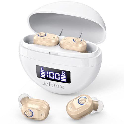 Recargable Mini Portátil Amplificador de sonido，Indicador LED del Nivel de Potencia,Uso Binaural