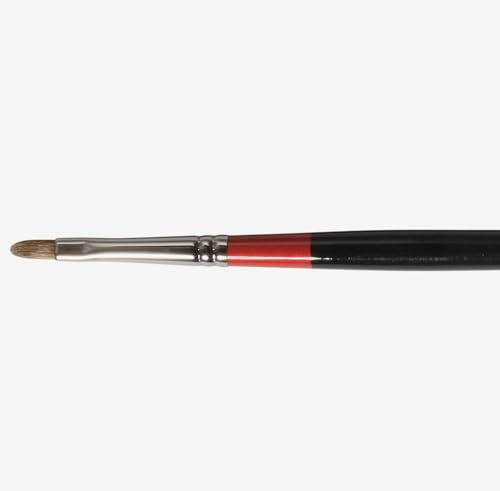 Daler-Rowney Georgian Oil Brush, Natural Sable Hair, Long Handle, Filbert, 2