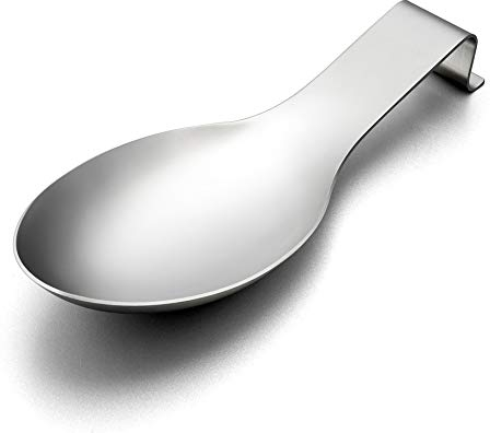 LIANYU Repose-cuillère en acier inoxydable, support pour louche, spatule, très résistant, passe au lave-vaisselle
