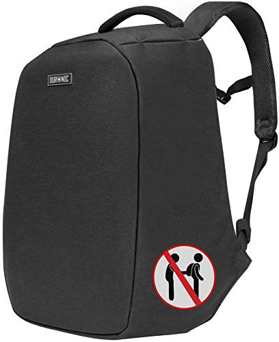 Duronic LB22 Anti-Theft Laptop MacBook Backpack | Rucksack | Travel Bag | University | College |School | 13.3 – 15.6 Internal Laptop Sleeve | Water Resistant