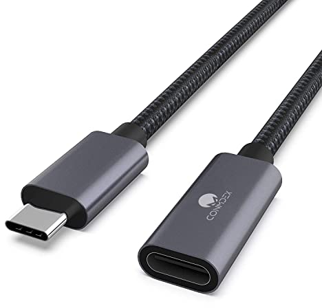 CONMDEX USB C Extension Cable 1m USB C Male to Female USB Cable USB 3.2 Data Charging Cable 10Gbps,20V5A/100W Extend Cord for Mag safe Wireless Charger,Compatible with M1 M2 Macbok,Galaxy,USB C Hub