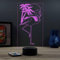 Lampe Fan Flamant Rose 16 Couleurs PERSONNALISÉE, Avec Un Nom Ou Un Message, 3D LED Illusion Lampe Disponible en Plusieurs Modèles, Lampe de Chevet à Lumière d’ambiance Parfaite Pour Tout le Monde