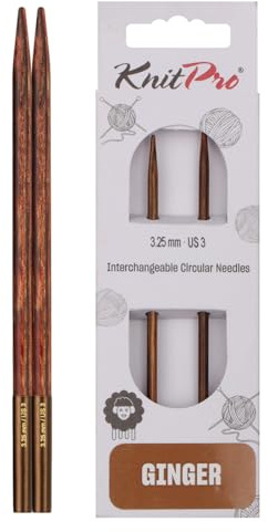 KnitPro Ginger Interchangeable Circular Needles 4 (10cm) | 3.25mm