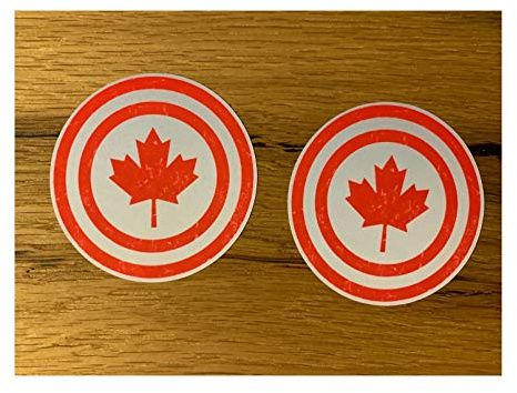 24/7stickers #641 / 2X Canada Aufkleber 7cm Oldschool Vintage Look Reise Gepäck Sticker Work and Travel Vintage Oldtimer