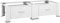vidaXL Pedestal Doble de la Lavadora y la Secadora con Cajones Soporte Mueble Base Estándar Elevador Resistentes Estabilizador Plataforma Blanco