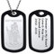 PROSTEEL Heiliger Christopherus personalisiert Anhänger mit Kette Edelstahl Silikonrahmen Dog Tag St. Christopher Protect Us Halskette Schutzpatron Amulett Modeschmuck für Geburtstag Weihnachten