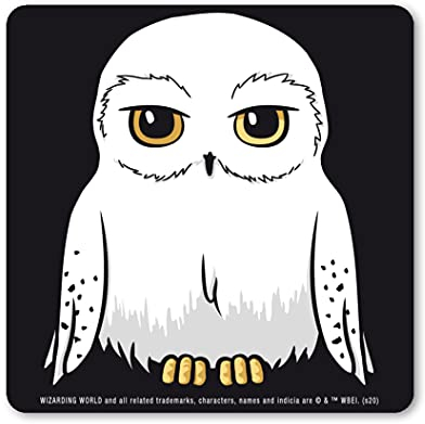 Logoshirt® Harry Potter | Eule I Hedwig I Untersetzer | Kork | 10x10cm | langlebiger Druck | Lizenziertes Originaldesign