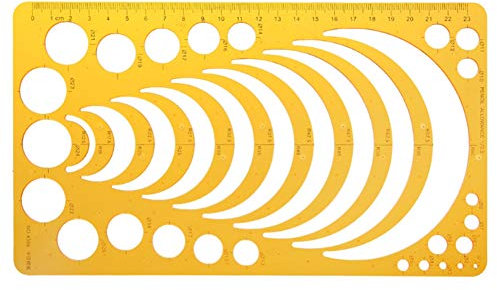 Flexible Plastic Kreisradius Meister Zeichnungsvorlage Arc Schablonen-Schablone Für Zeichnung Biegsame Radius Vorlage Lineal