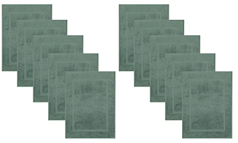 Betz 10 Stück Badvorleger Badematte Badteppich Duschvorleger Frottee Premium 100% Baumwolle Größe 50x70 cm Qualität 650g/m² Farbe tannengrün