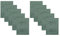 Betz 10 Stück Badvorleger Badematte Badteppich Duschvorleger Frottee Premium 100% Baumwolle Größe 50x70 cm Qualität 650g/m² Farbe tannengrün