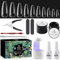 Biutee Nail Tips and Glue Gel Kit,500 Stück Nagel Tips für Gelnägel,UV Nagelkleber,Mini UV Lampe,Top/Base Coat,Nagelwerkzeuge