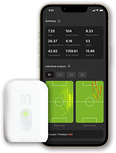 SOCCERBEE-Lite GPS Tracker and Vest for Tracking Activities of Outdoor Sports Athletes such as Football, Rugby, Hocky, and Lacrosse (Large)