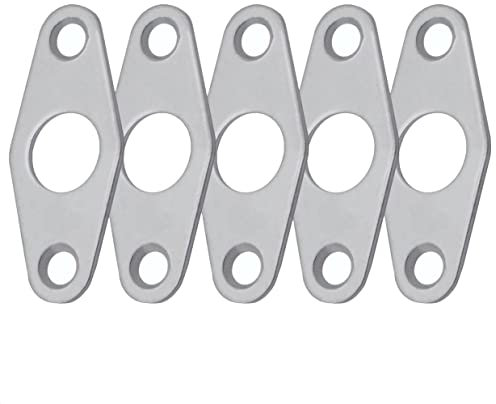 Traditional Key Hole Escutcheon for Mortice Budget Lock | Satin Chrome | Pack of 5