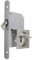 bricoleva.it Kit serrure porte coulissante rosette carrée avec clé, poignée avec serrure pour porte coulissante (couleur chrome brillant)