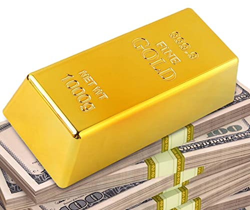 a-r Gold-Ziegel-Spielzeug,Mini-gefälschter Goldener Ziegelstein zum Basteln | Goldene Geschenkboxen Basteln Dekoration Neuheit Geschenk Filmrequisite Für Piraten Mottoparty