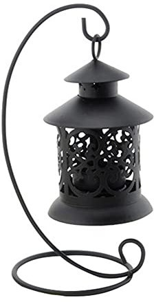 Starnearby Portacandele da Appendere Gabbia Porta Candele in Ferro Battuto Cava Candeliere da Appendere Lanterna Porta Candela Vintage Decorazioni per Casa Matrimonio