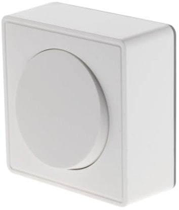 Zenitech - Bouton Poussoir 10A en Saillie Vulco - Installation Facile sans Outils - Idéal pour tous Intérieurs - Fixation Simple par Clips - Blanc