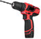 Trapano avvitatore a batteria professionale, 12 V, con accessori da 77, coppia 28 Nm, 2 marce