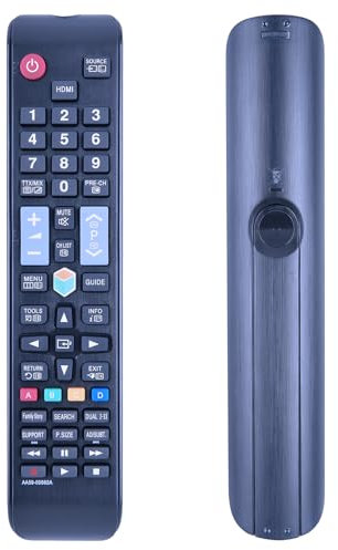 GOUYESHO AA59-00582A Ersatz Fernbedienung passend für Samsung Kompatibel mit UE37ES5500 UE37ES5700 UE40EH5300 UE40EH5450 UE40ES5500 UE40ES5505 UE40ES5800 UE46EH5300 UE46EH5450 UE46ES5500 UE46ES5505