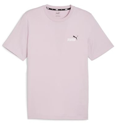 PUMA Herren Essentials+ zweifarbiges T-Shirt mit kleinem Logo MGrape Mist Purple