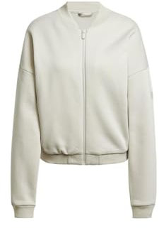 adidas Women's ESSENTIALS CONTEMPORARY LOGO BOMBER JACKET, Wonder Alumina, S
