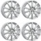 4x AUTEC Felgen Alufelgen SKANDIC 7.0x17 ET49 5x112 Brillantsilber kompatibel mit VW Beetle Touran Golf V Golf VI Golf VII Jetta Golf VIII Caddy