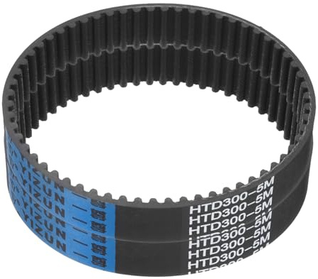 sourcing map HTD-5M Gummi-Zahnriemen, 60 Zähne, 300 mm Teilungslänge x 20 mm Breite x 3,6 mm Höhe, geschlossene Schlaufe, Zahnriemen, 2 Stück
