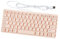 Dickly Teclado con Cable USB, pulsación silenciosa, práctico, pequeño, Alta confiabilidad, Moderno, 78 Teclas, Escritura cómoda para el hogar, portátil y, Rosa