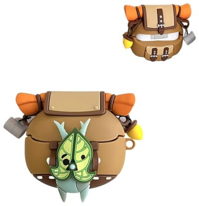 Casevita Süße Korok Hülle Kompatibel mit Samsung Galaxy Buds3/Galaxy Buds3 Pro (2024) mit Keyahcin, Cartoon Anime Yahaha Silikon Stoßfest Schutzhülle für Mann Frau