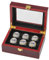 MCBEAN 2021 Rams Championship Ring Set 6-teilig American Football Ring Rugby Souvenir Sammlerstücke Desktop Ornamente Männer Alumni Freunde Fans