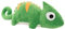Idena 40259 - Kuscheltier Chamäleon, weiches Dekokissen in Grün, Plüschtier für Babys & Kinder, ca. 90 cm