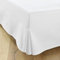 Cache-Sommier 160x200 Blanc – 4 Volants de 38 cm pour Lit 160 x 200 avec Sommier – Jupe de Lit 160x200 - Fabriqué en Europe – Protège Sommier 160 x 200 – Housse Sommier 160x200