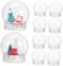 GOOHOCHY Schneekugel 10er Pack Kunststoff Schneekugel Ornamente Zum Basteln Mit Leer