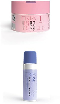 Fria K-Beauty Doppia Detersione Special Pack, Burro Struccante Delicato su Occhi e Ciglia + Mousse Detergente Testata su Occhi e Pelli Sensibili