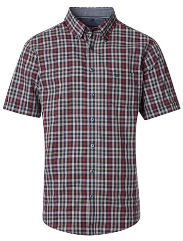 CASAMODA Freizeithemd Kurzarm kariert Comfort Fit