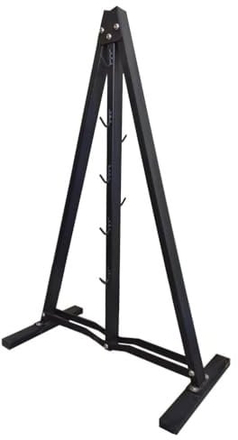 Yiustldd LAT Pull Down Bar Storage Rack, Heavy Duty A-Frame Stand Cable Machine Attachment Storage Holder